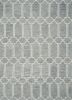 3' X 5' Slate Blue Hand Tufted Geometric Indoor Area Rug