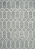 3' X 5' Slate Blue Hand Tufted Geometric Indoor Area Rug