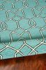 3' X 5' Spa Trellis And Diamond Uv Treated Area Rug