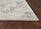 3' X 5' Gray Floral Vines Distressed Area Rug