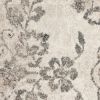 3' X 5' Gray Floral Vines Distressed Area Rug