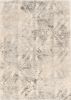 4' X 6' Gray and Ivory Damask Area Rug
