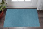 3' X 5' Highlighter Blue Plain Area Rug
