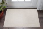 3' X 5' Ivory Plain Area Rug