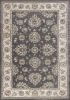5' X 8' Grey Or Ivory Floral Vines Bordered Area Rug