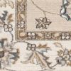 5' X 8' Beige Ivory Bordered Floral Indoor Area Rug