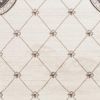 5' X 8' Ivory Or Grey Diamond Bordered Area Rug