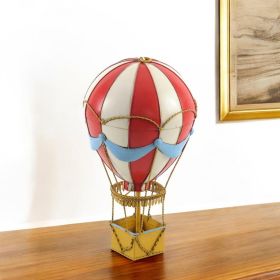 8.5" X 8.5" X 14.5" Vintage Hot Air Balloon