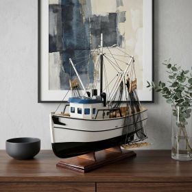 13.5" X 25" X 22" Shrimp Boat
