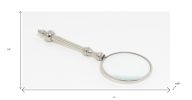 Vintage Look Stainless Stell Magnifying Glass