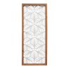 Carved Leaf Wood Framed Wall Panel