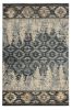 9' X 12' Slate Blue Machine Woven Pinegrove Lodge Indoor Area Rug