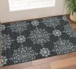 3' X 5' Charcoal Medallion Hand Tufted Area Rug