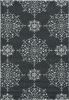 3' X 5' Charcoal Medallion Hand Tufted Area Rug