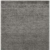 7' X 10' Grey Black Hand Tufted Space Dyed Geometric Indoor Area Rug