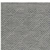 5' X 7' Denim Blue Hand Tufted Space Dyed Geometric Indoor Area Rug