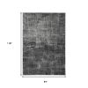 8' X 10' Grey Machine Woven Abstract Scratch Indoor Area Rug