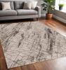 5' X 8' Ivory Geometric Pattern Indoor Area Rug