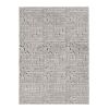 7' X 10' Grey Machine Woven Abstract Lines Indoor Area Rug