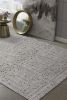 94 X 130 Grey Polyester Rug