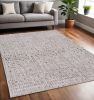 94 X 130 Grey Polyester Rug