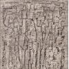8' X 11' Grey Machine Woven Abstract Indoor Area Rug