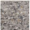 5' X 8' Grey Abstract Transitional Indoor Area Rug