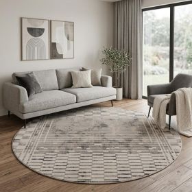 8' Natural Round Area Rug