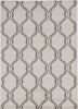 2' X 3' Sand Wavy Line Pattern Accent Rug