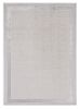 8' X 11' Ivory Silver Machine Woven Bordered Indoor Area Rug
