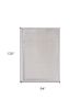 8' X 11' Ivory Silver Machine Woven Bordered Indoor Area Rug