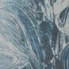 94 X 130 Silver Or  Blue Polypropylene Or Polyester Rug