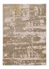 7' X 10' Ivory Gold Machine Woven Abstract Indoor Area Rug