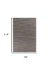 7' X 10' Blue Hand Woven Wool And Jute Indoor Area Rug