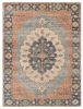 8' X 10' Blue Hand Woven Medallion Indoor Area Rug