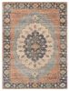 8' X 10' Blue Hand Woven Medallion Indoor Area Rug