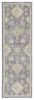 3' X 5' Sage Green Floral Vine Bordered Wool Indoor Area Rug