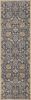 8' Taupe Machine Woven Vintage Traditional Indoor Runner Rug