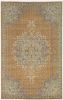 3' X 5' Coffee Brown Machine Woven Floral Medallion Indoor Area Rug