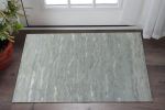 3' X 5' Slate Grey Hand Tufted Abstract Indoor Area Rug