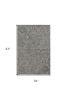 3' X 5' Grey Hand Tufted Abstract Indoor Area Rug