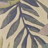 3' X 5' Pastel Tropical Leaves Wool Indoor Area Rug