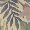 3' X 5' Pastel Tropical Leaves Wool Indoor Area Rug