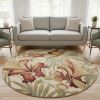 90 X 90 Ivory  Wool Rug