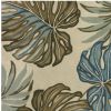 8' X 10' Ivory Hand Tufted Monstera Indoor Area Rug