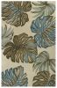 8' X 10' Ivory Hand Tufted Monstera Indoor Area Rug
