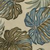 9' X 12' Ivory Hand Tufted Monstera Indoor Area Rug