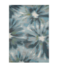 3' X 5' Teal Floral Area Rug