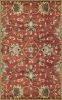 9' X 13' Sienna Orange Hand Tufted Traditional Floral Allover Indoor Area Rug