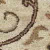 3' X 5' Champagne Beige Hand Tufted Wool Traditional Floral Indoor Area Rug